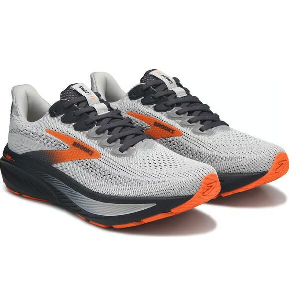Brooks Men\'s Oyster Mushroom Orange Ebony Ghost 17 Running Shoe Size 12 main image 7